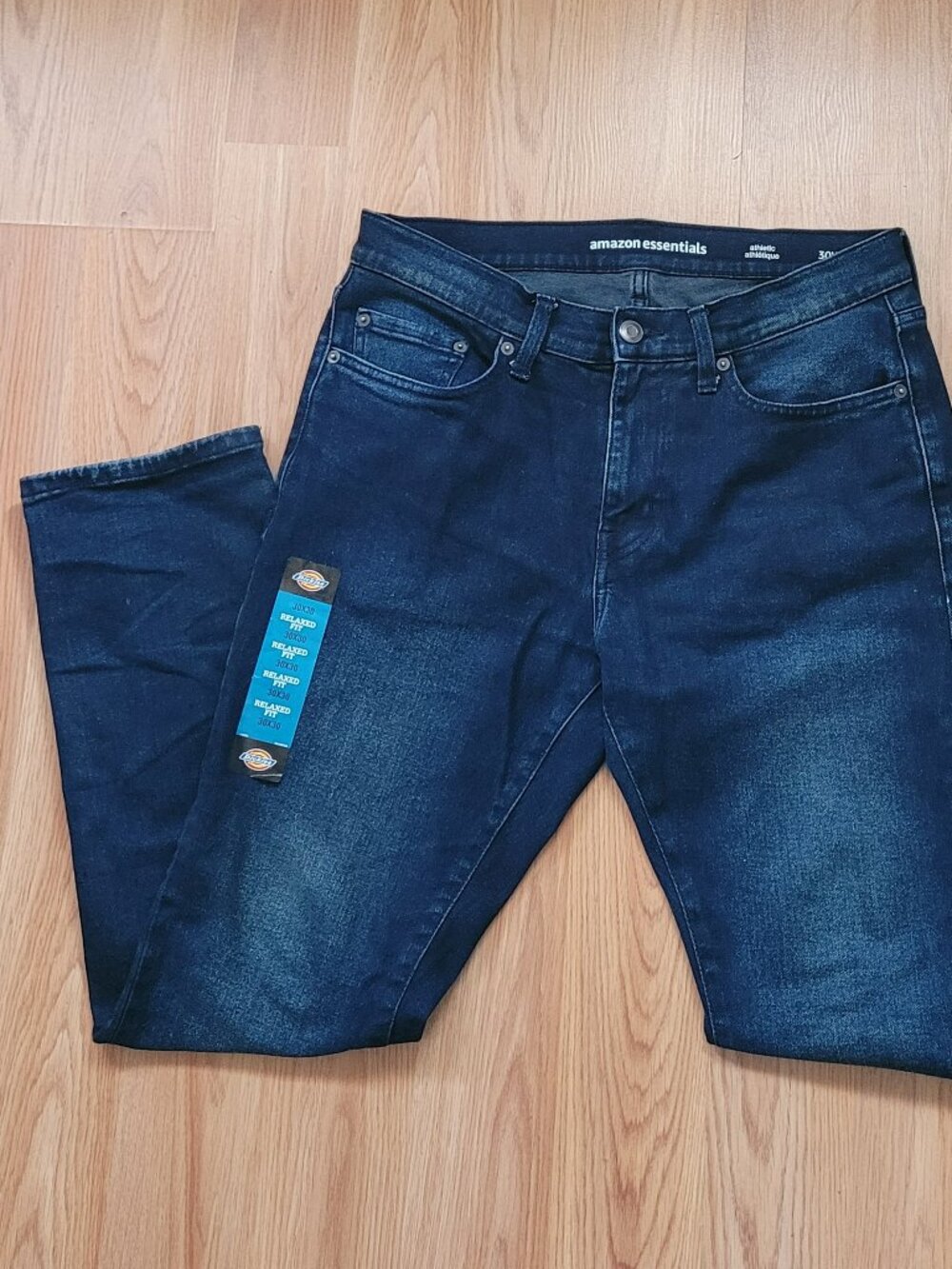 Dickies Men's Jeans 30W x 30L Cotton 5-Pocket Button Zip Fly Denim Pants